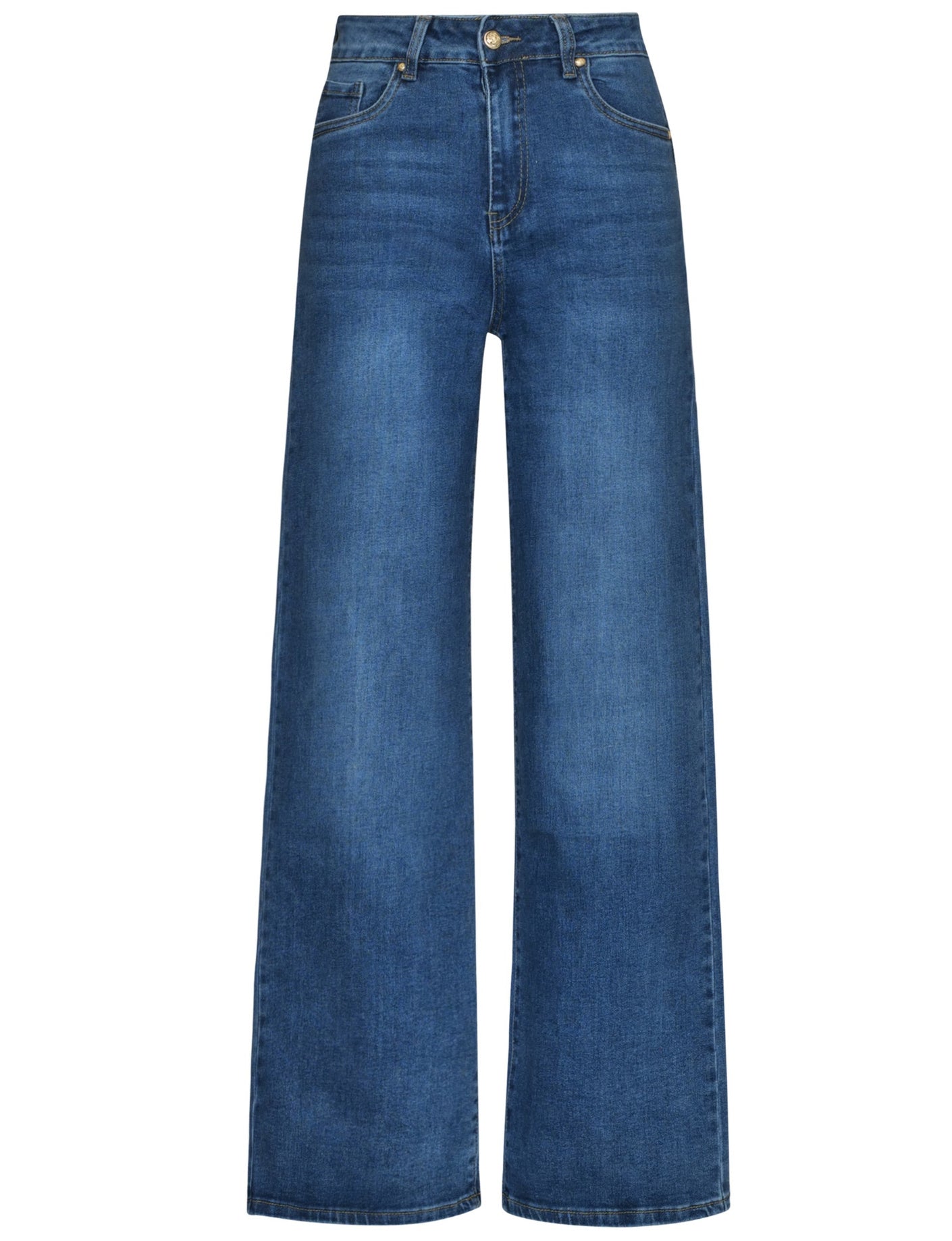 Goodies | Wide leg jeans Jenske Donkerblauw