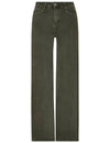 Goodies | Wide leg jeans Es-13 Donkergroen