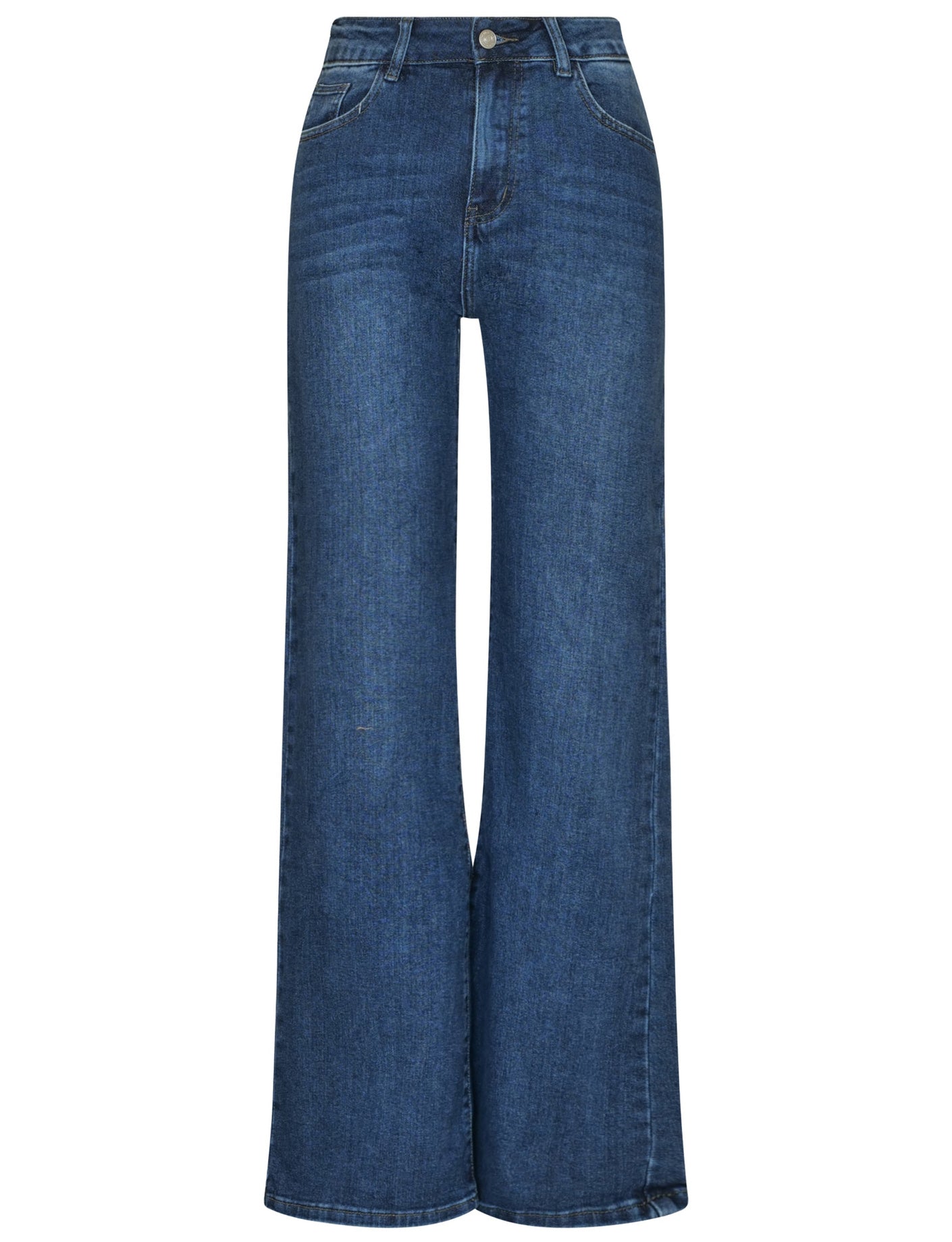 Hello Miss | Wide leg jeans H806-3 Blauw