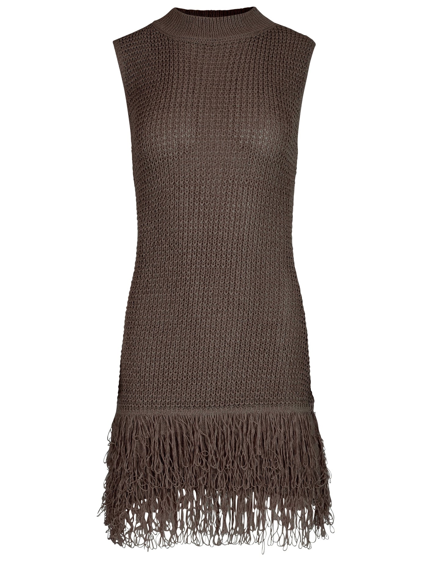 Gehaakte jurk Jill Donkerbruin