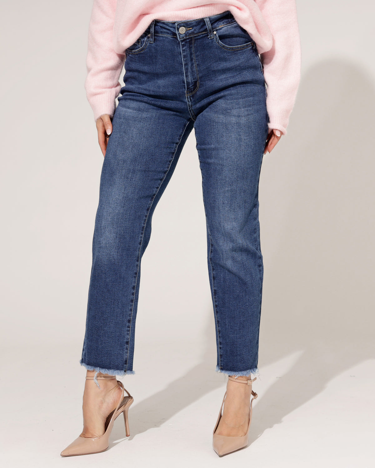 Redseventy Straight Jeans Gina-15 in donkerblauw, extra aanzicht 2