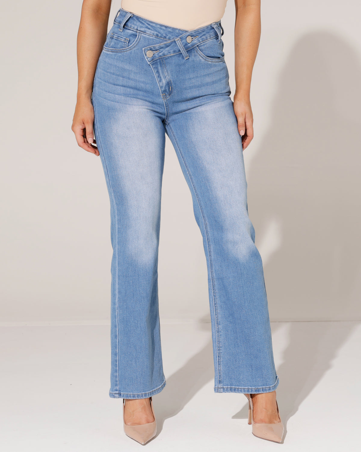Redseventy Wide leg jeans Wendey-16 in lichtblauw