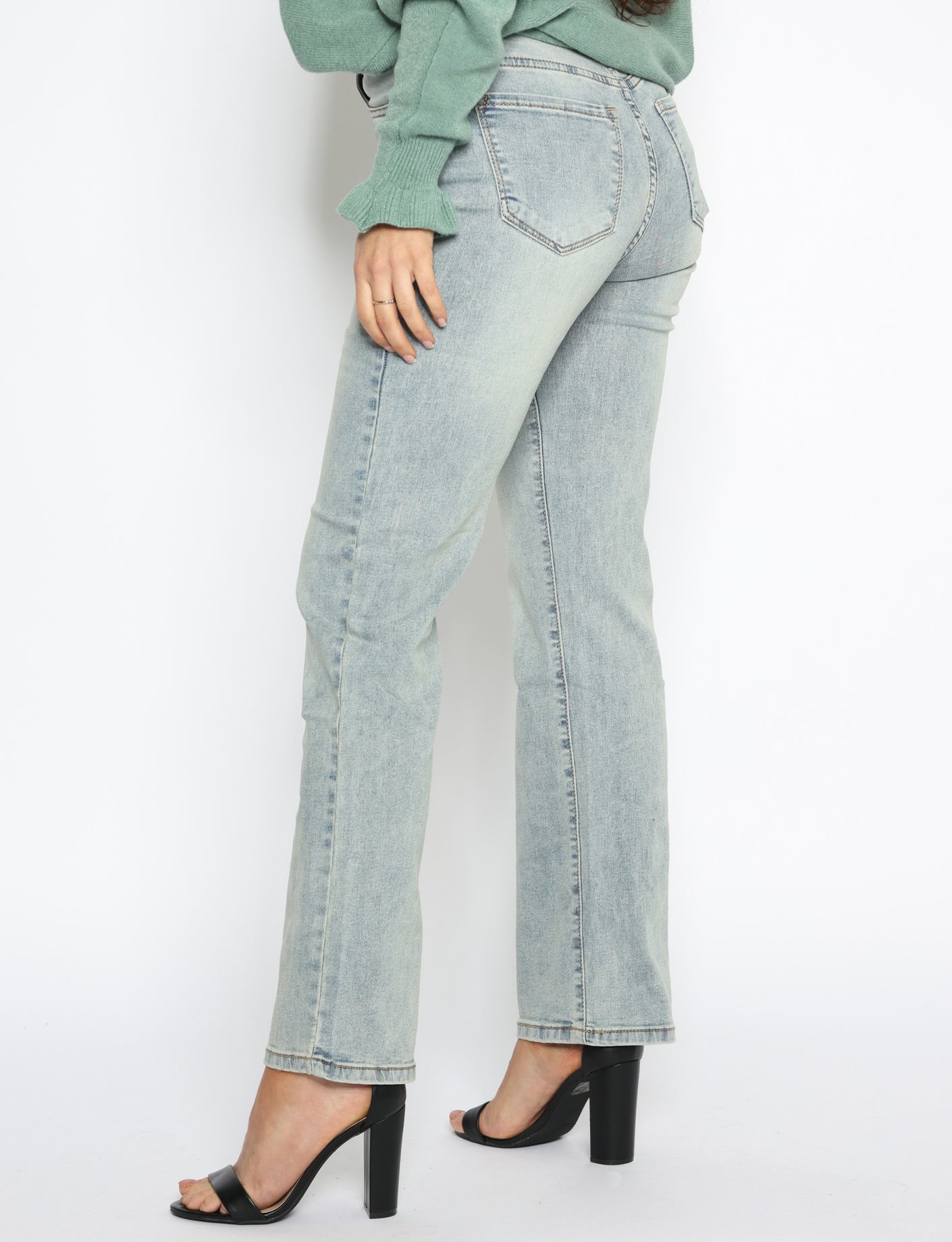 Norfy | Straight jeans 8202 Blauw