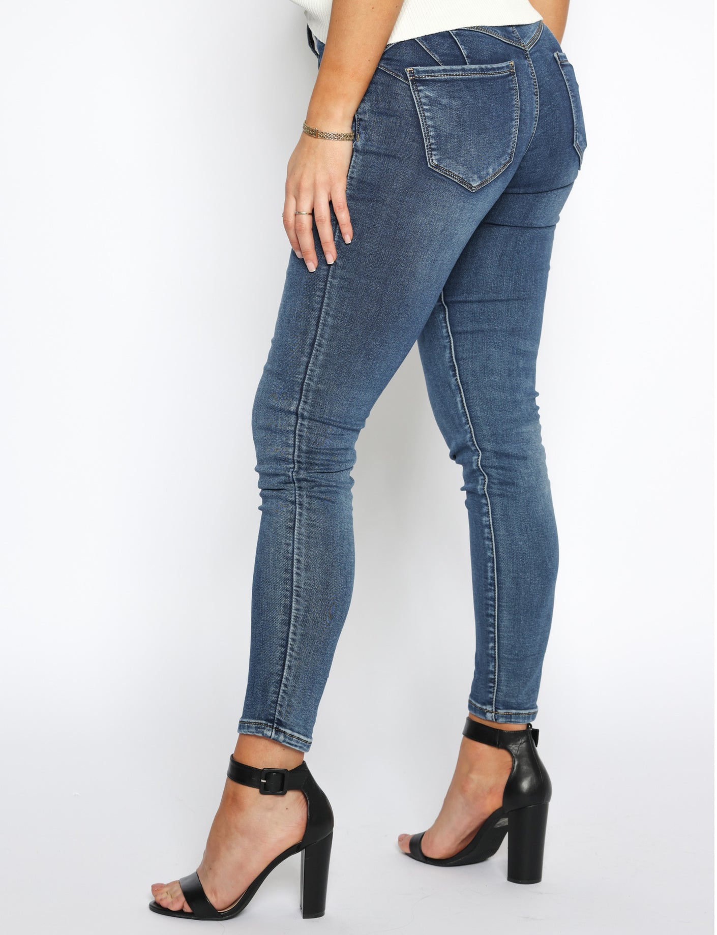Toxik | Skinny jeans Macey Blauw