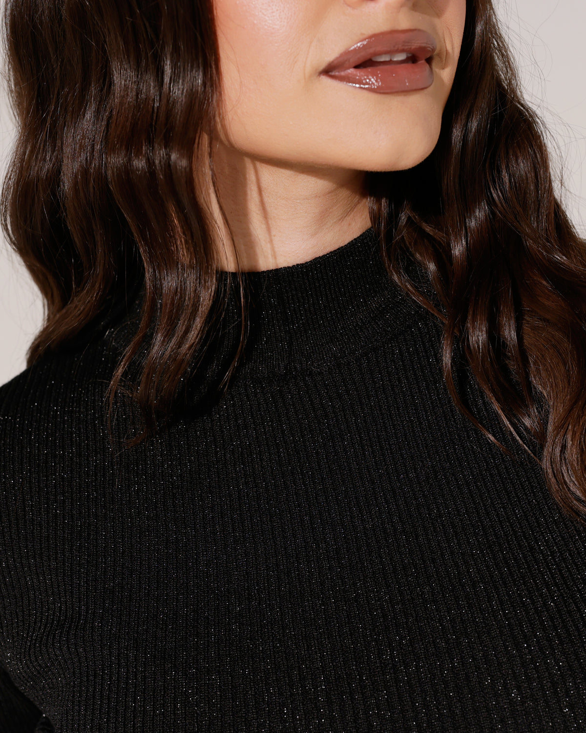 Turtleneck korte mouwen Fenn in zwart, extra aanzicht 3