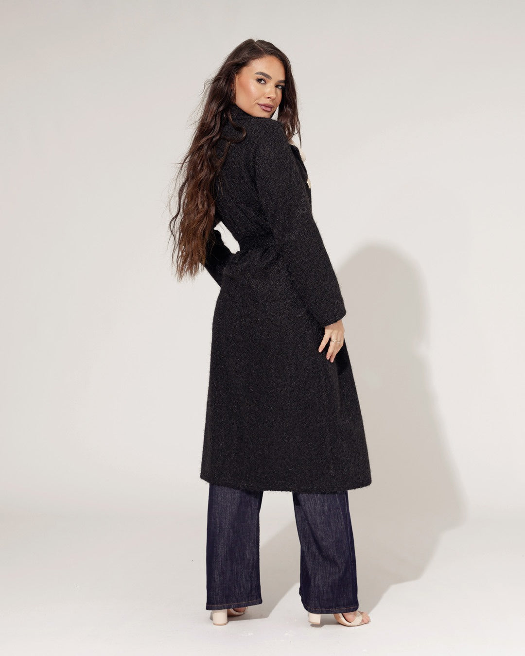 Trenchcoat Manoe Zwart