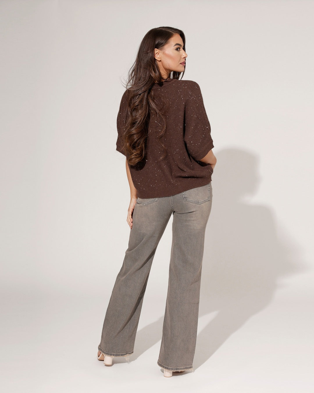 Queen Hearts | Wide leg, Straight jeans Misty Bruin