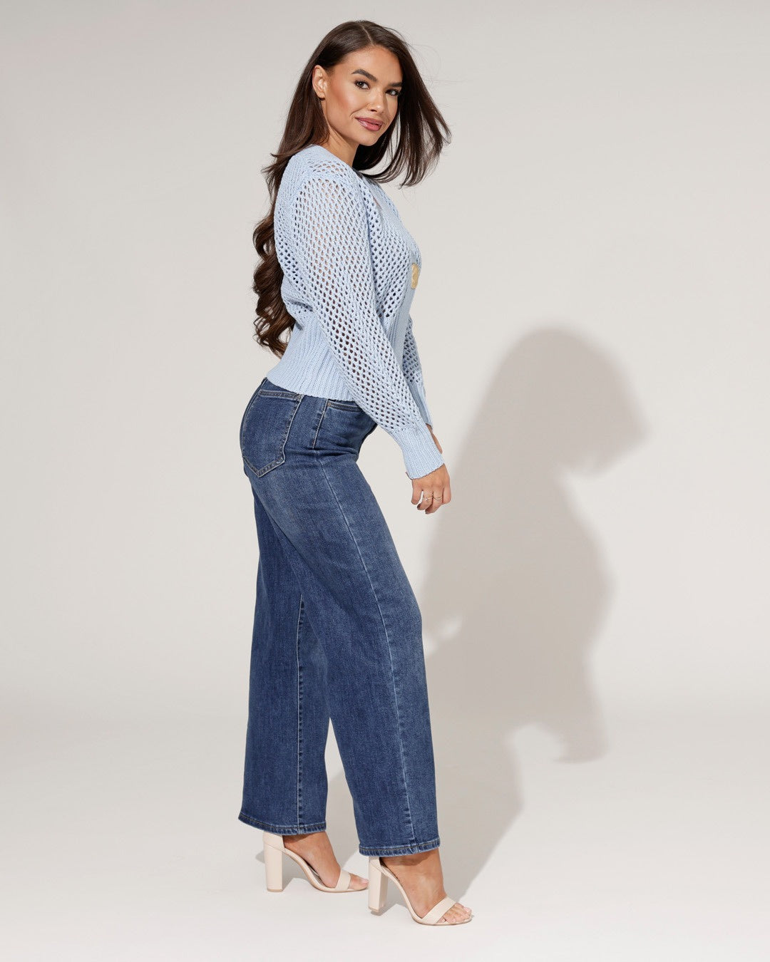 Ana & Lucy | Wide leg jeans Noe-1 Blauw