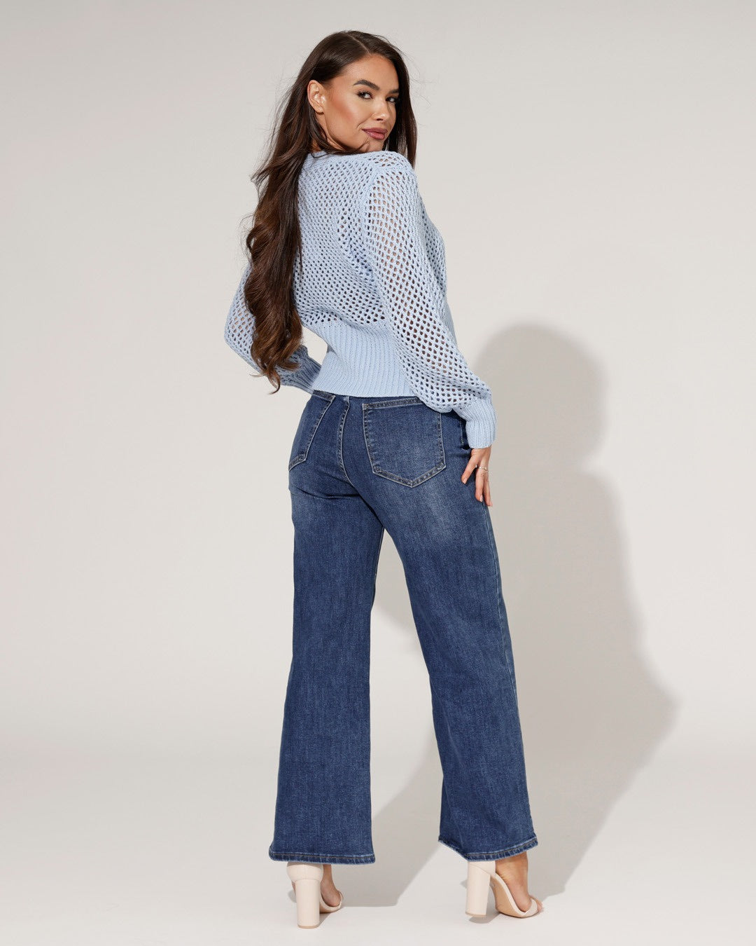 Ana & Lucy | Wide leg jeans Noe-1 Blauw