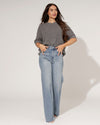 Queen Hearts | Wide leg jeans Nina-19 Blauw