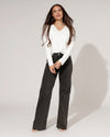 Queen Hearts | Wide leg jeans Nina-6 Zwart