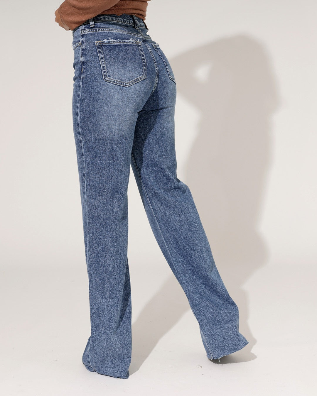 Queen Hearts | Wide leg jeans Nina-2 Donkerblauw