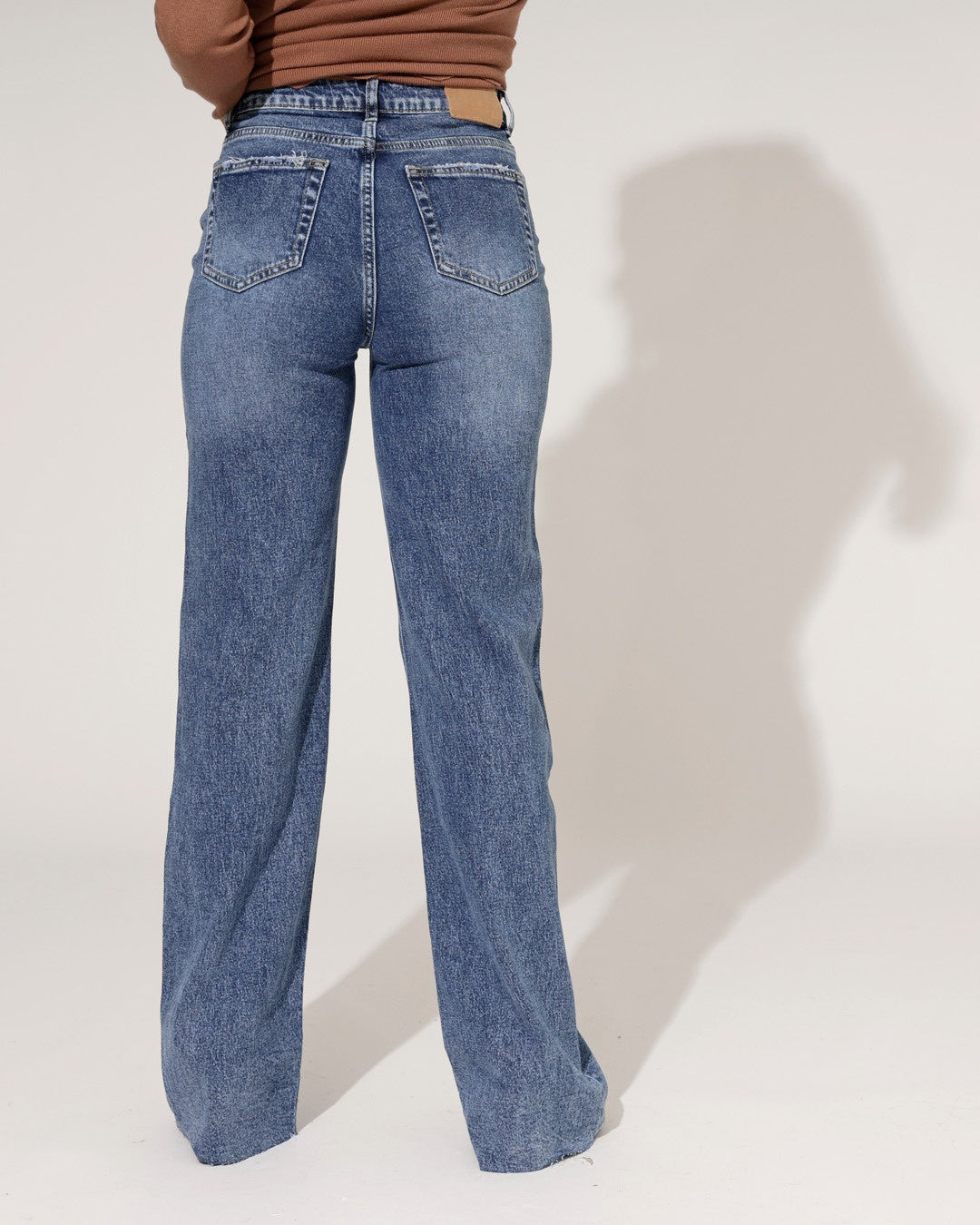 Queen Hearts | Wide leg jeans Nina-2 Donkerblauw