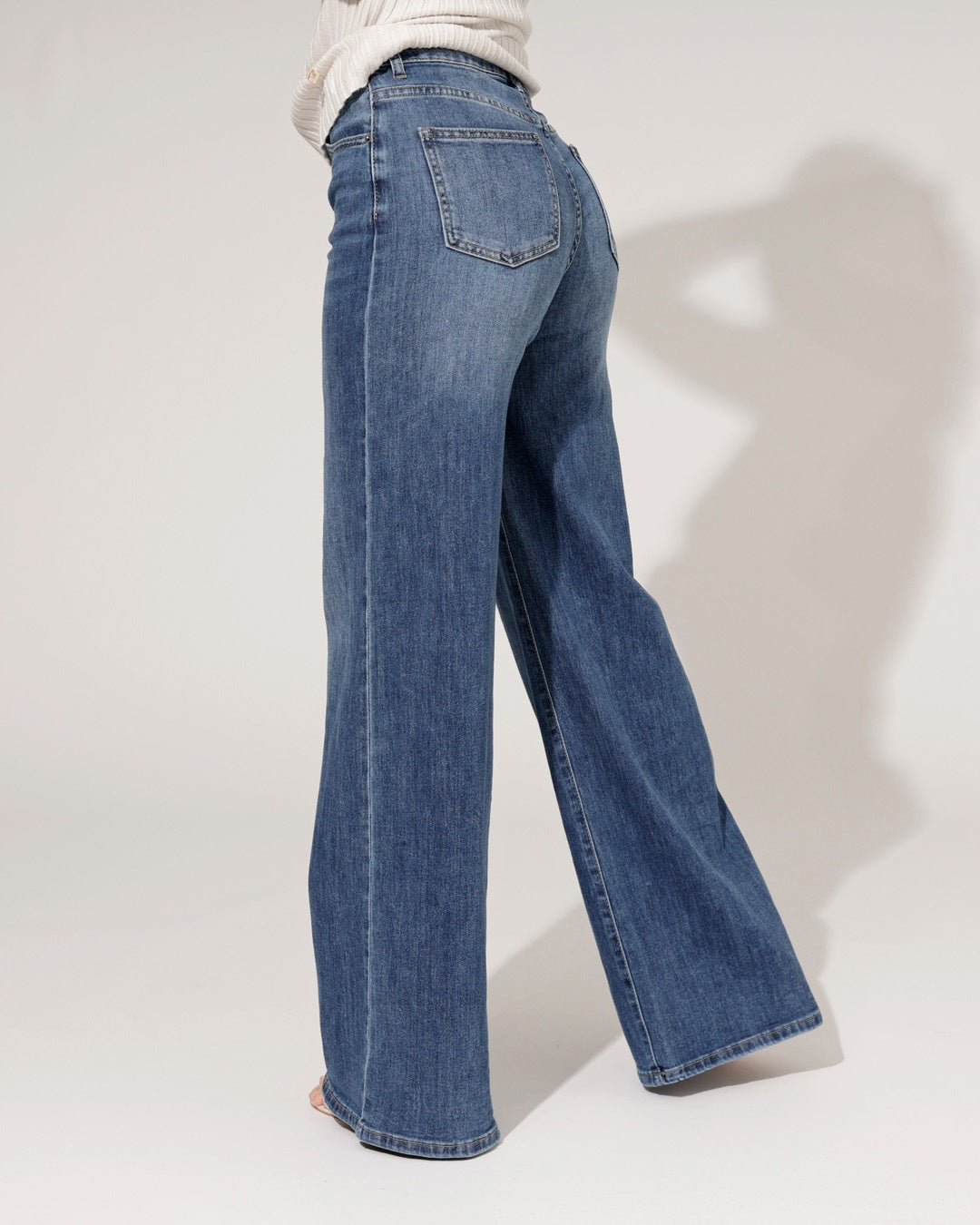Hello Miss | Wide leg jeans Amber-2 Blauw