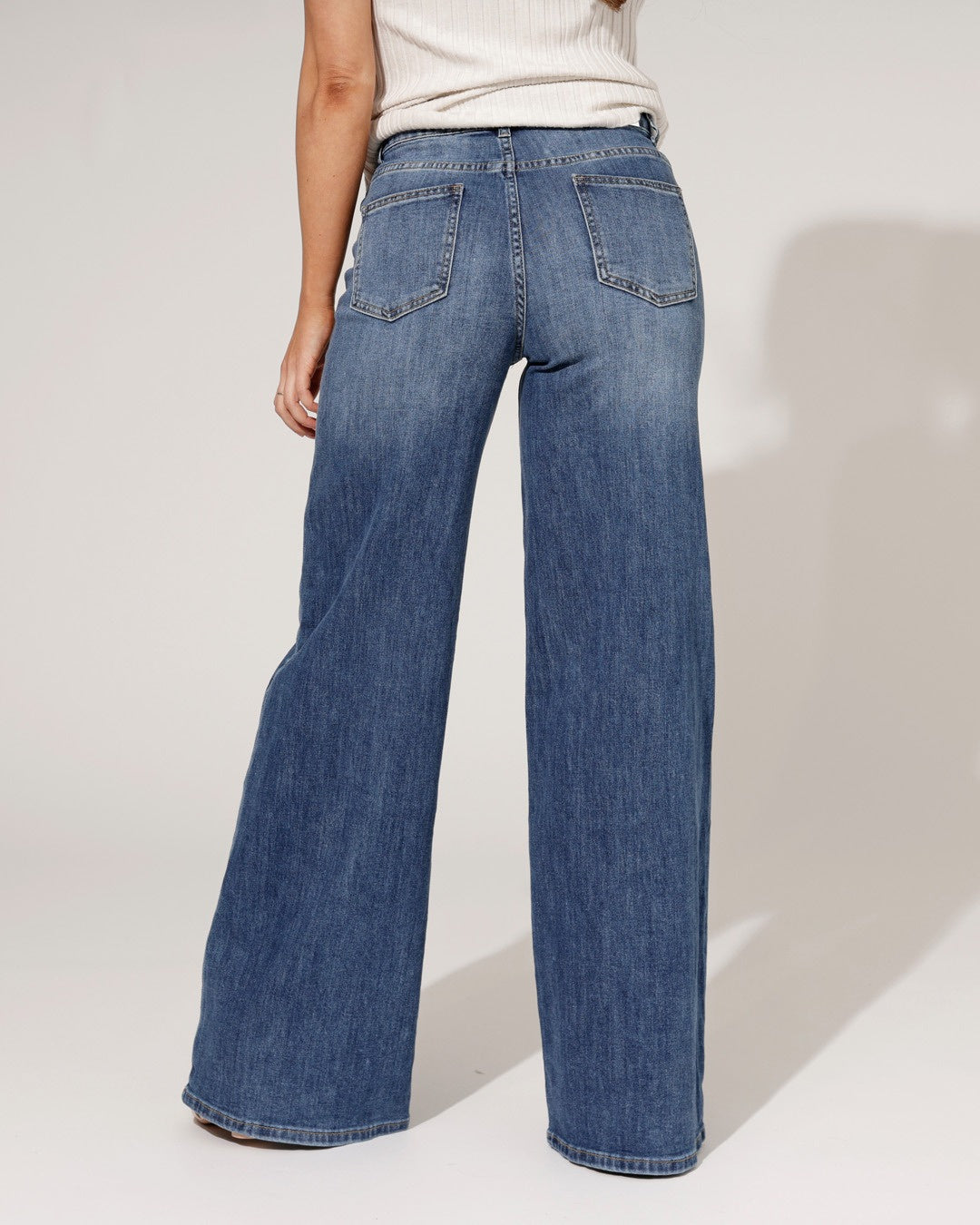 Hello Miss | Wide leg jeans Amber-2 Blauw