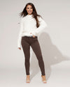 Ana & Lucy | Skinny jeans Melis-CM Donkerbruin