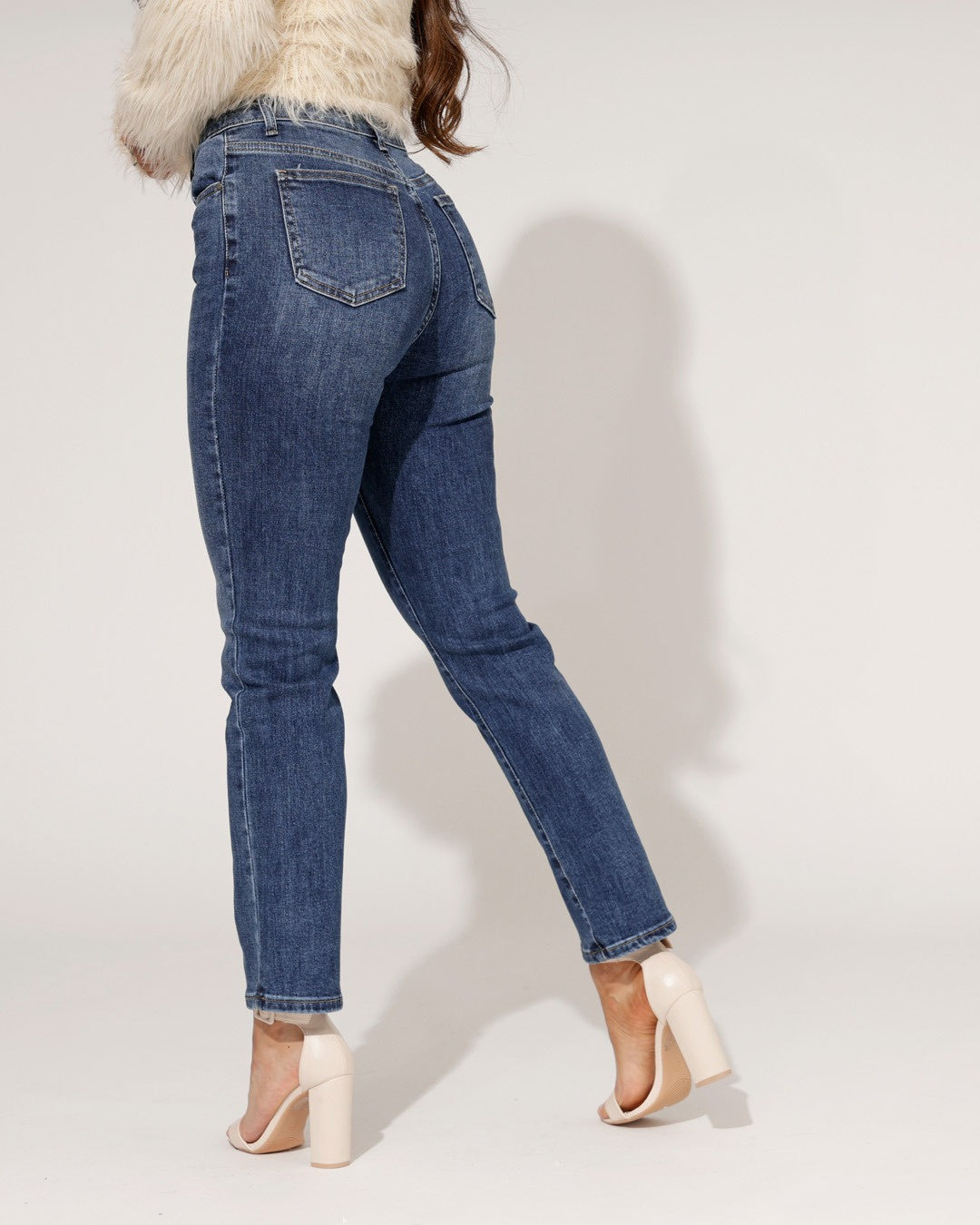 Ana & Lucy | Straight jeans Kim Donkerblauw
