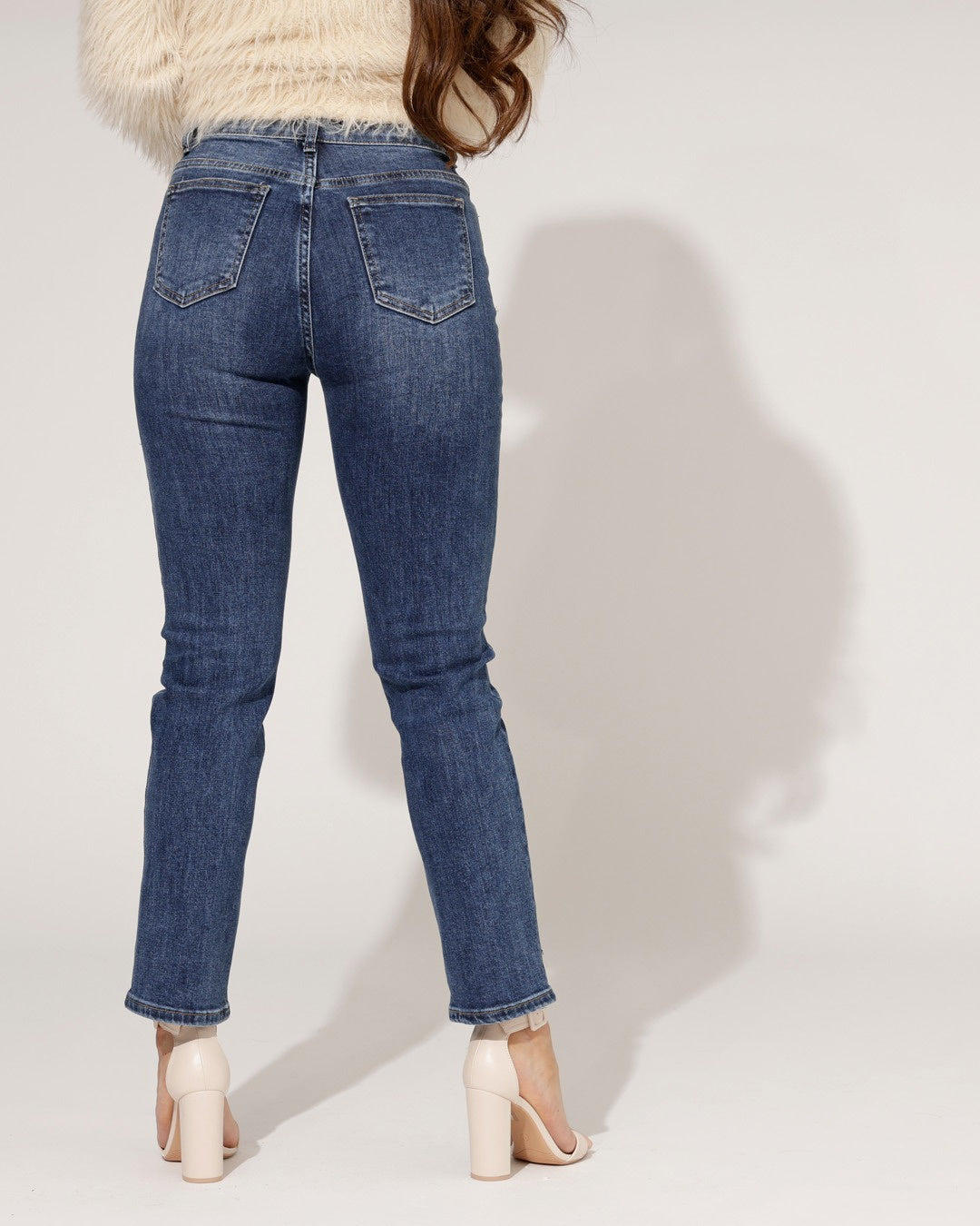 Ana & Lucy | Straight jeans Kim Donkerblauw