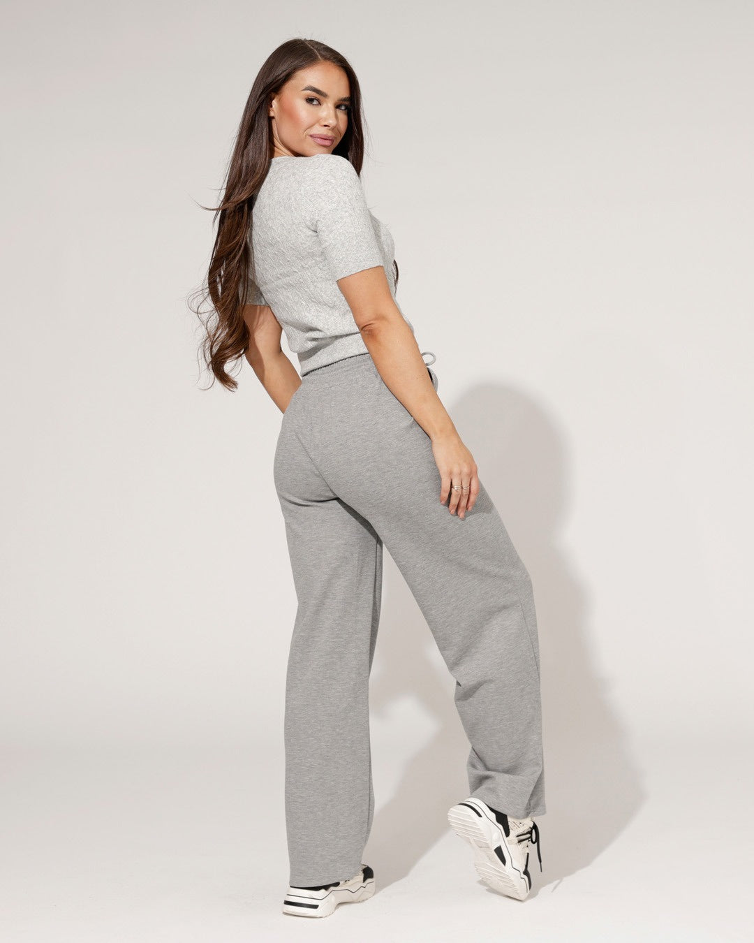 Wijde broek Kristel Grijs