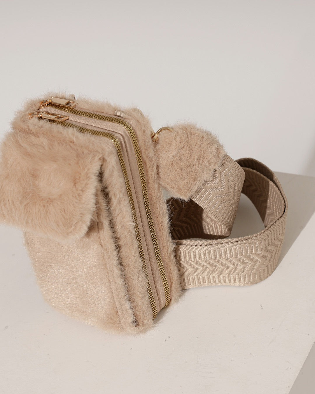 Schouder- telefoontas Miley Taupe