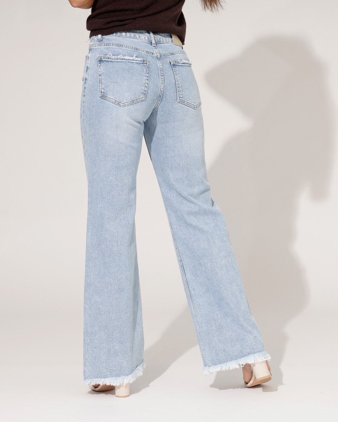 Queen Hearts | Wide leg jeans Nora Blauw