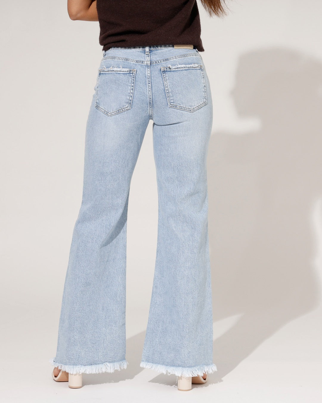 Queen Hearts | Wide leg jeans Nora Blauw