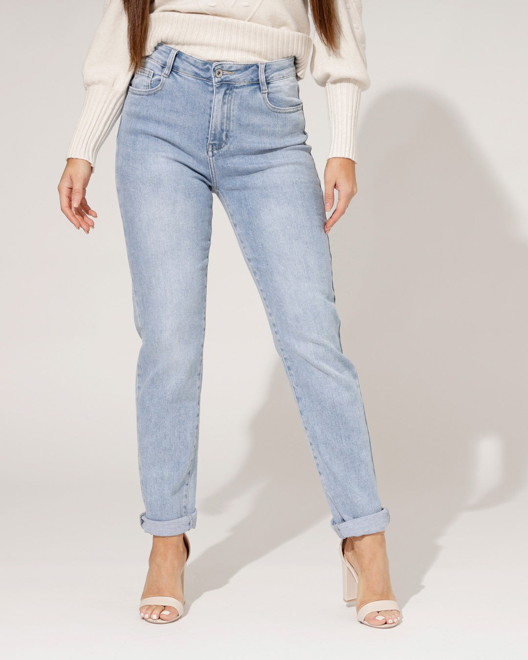 Hello Miss | Mom jeans Savvy-2 Blauw