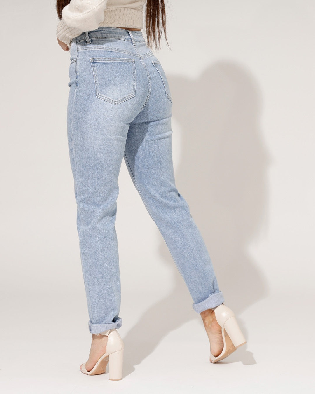 Hello Miss | Mom jeans Savvy-2 Blauw