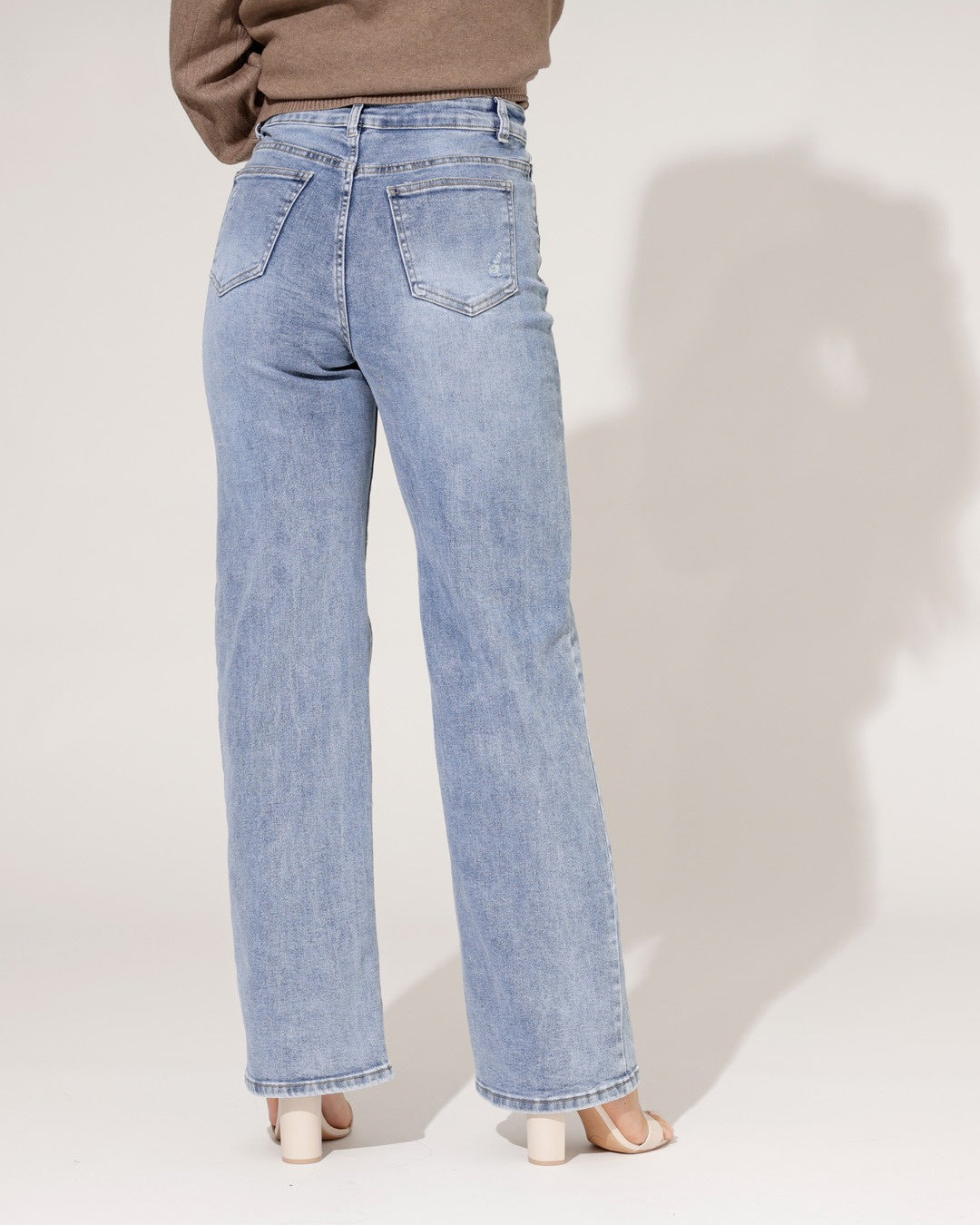 Hello Miss | Wide leg jeans Milou-5 Lichtblauw