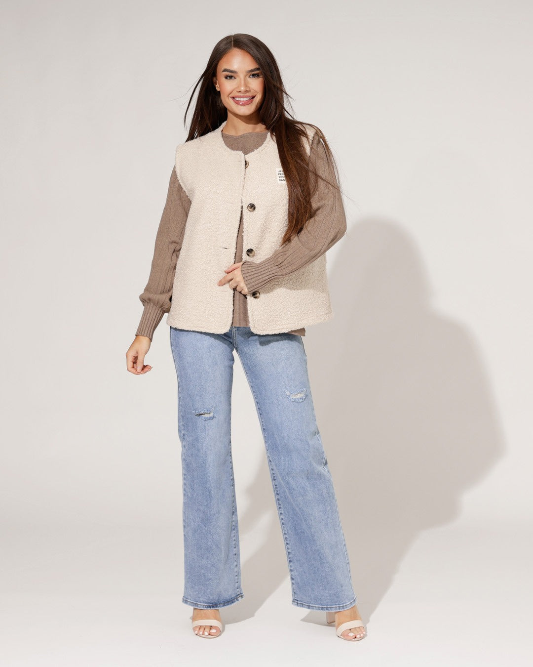 Hello Miss | Wide leg jeans Milou-5 Lichtblauw