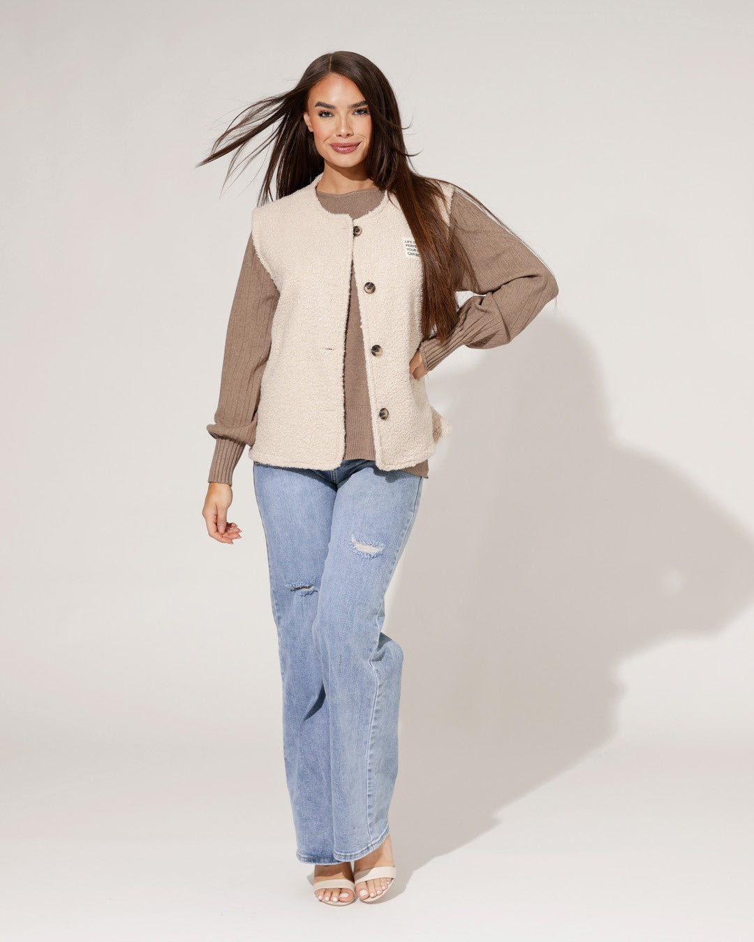 Hello Miss | Wide leg jeans Milou-5 Lichtblauw