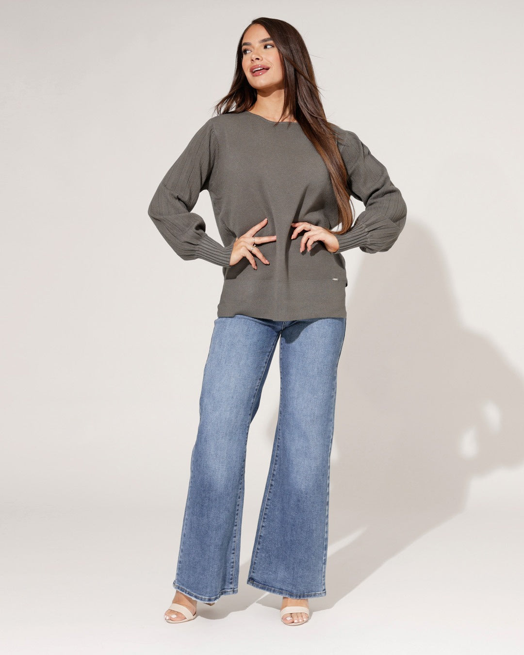 Hello Miss | Wide leg jeans Kimber Blauw