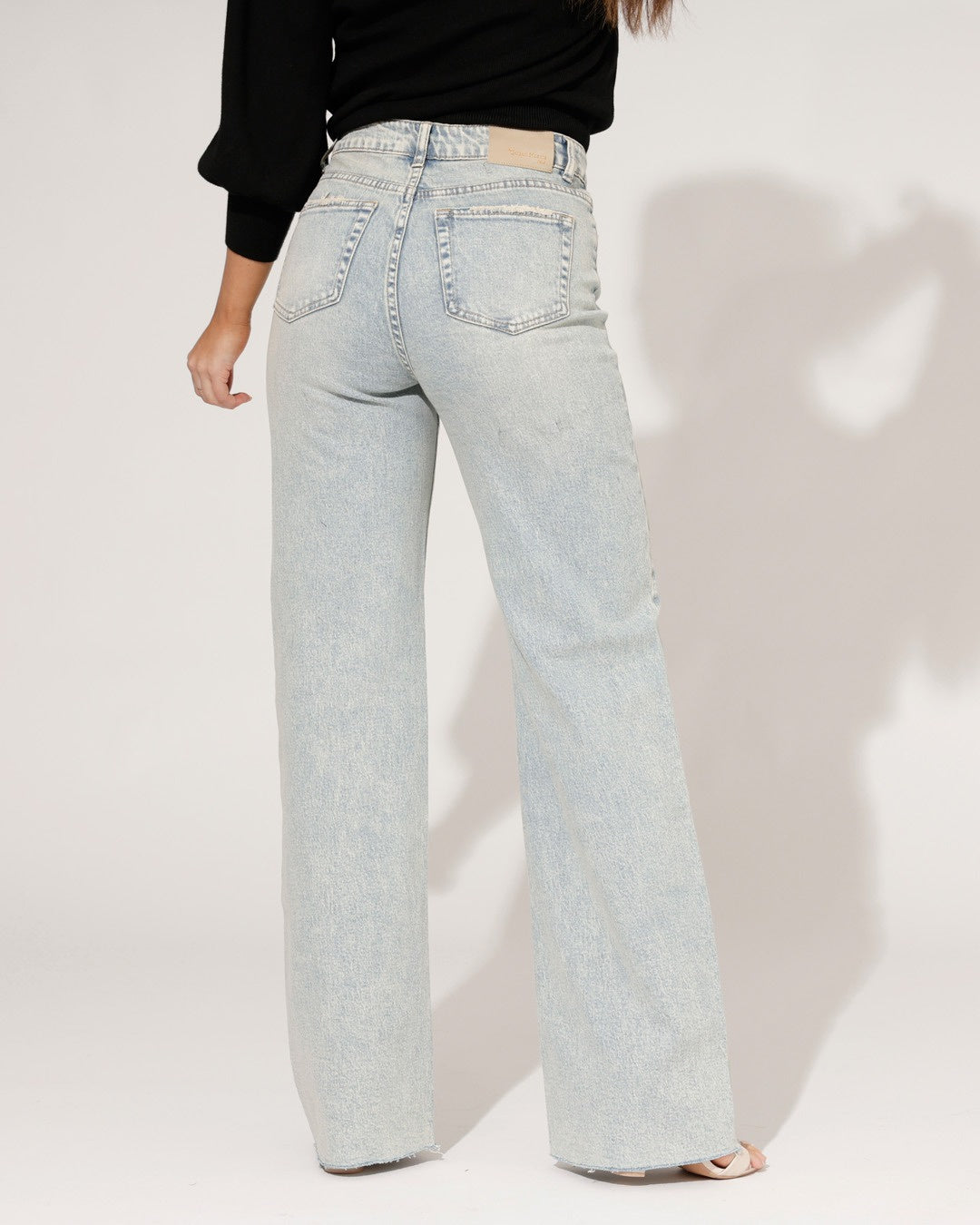 Queen Hearts | Wide leg jeans Nina-18 Blauw