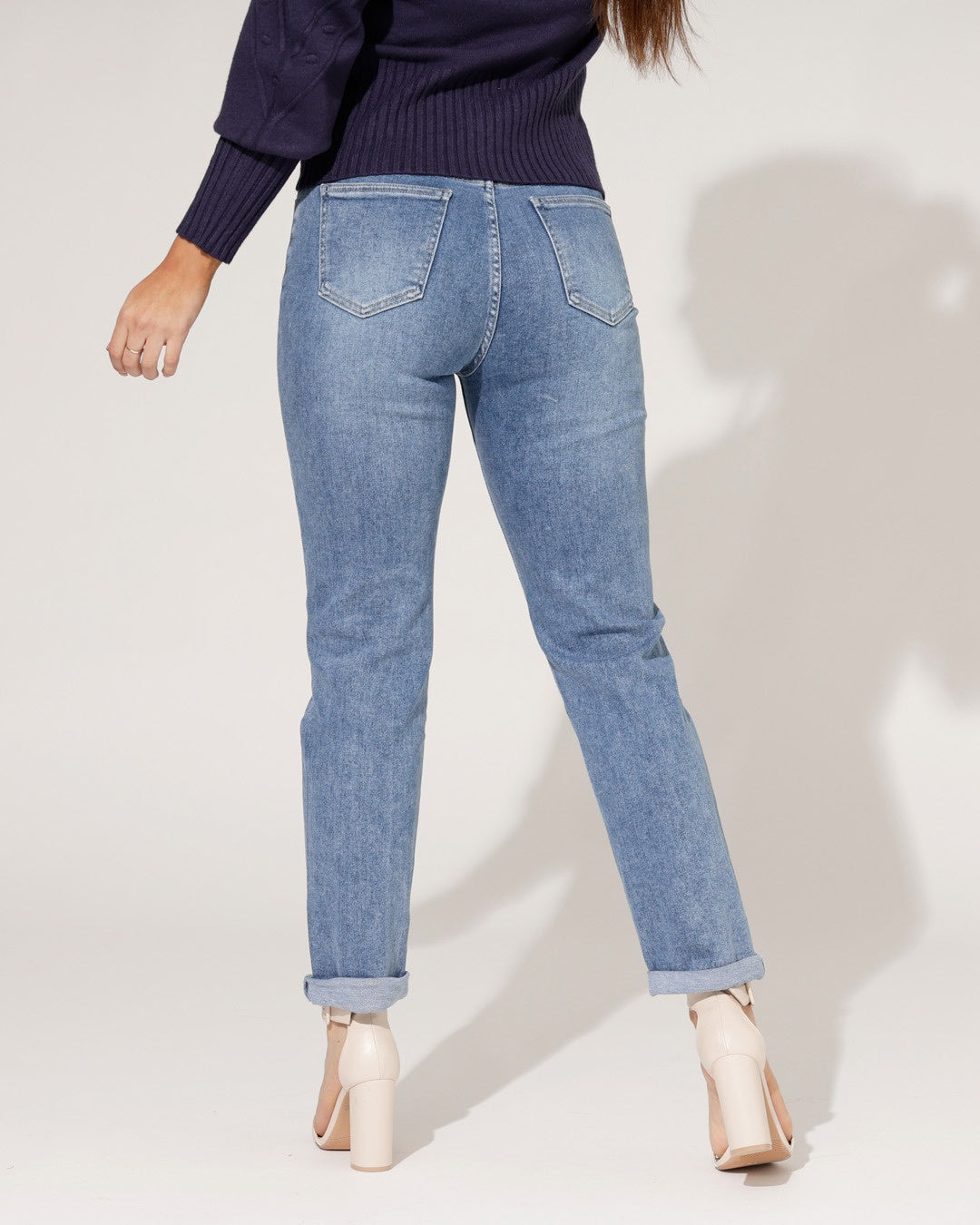 Hello Miss | Mom jeans Savvy-3 Blauw