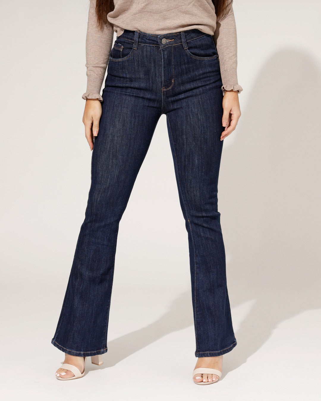 Folyrose | Flared jeans Donya Donkerblauw