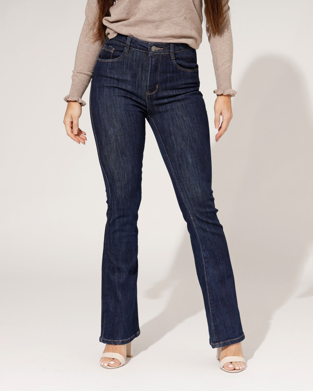Folyrose | Flared jeans Donya Donkerblauw