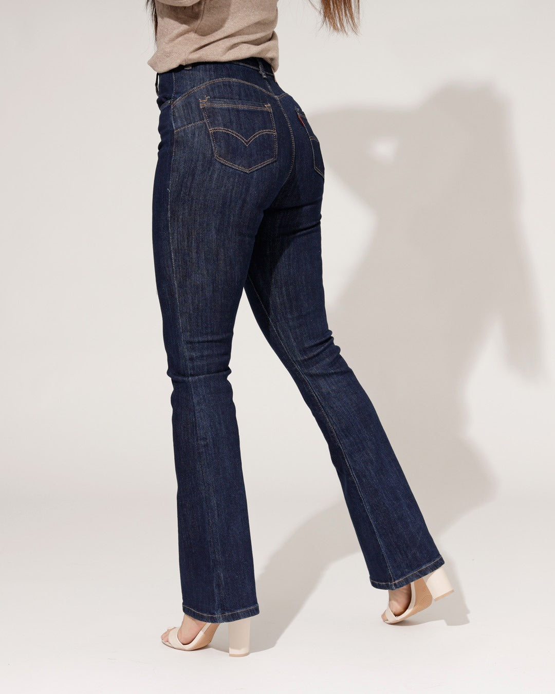 Folyrose | Flared jeans Donya Donkerblauw