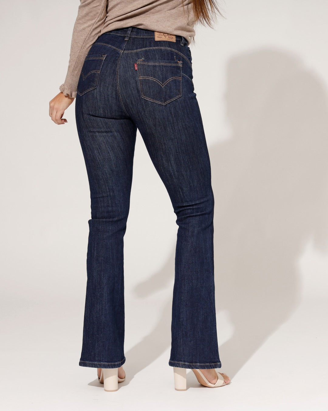 Folyrose | Flared jeans Donya Donkerblauw