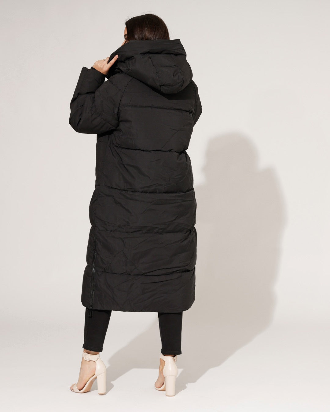 Puffer jas Amelia Zwart