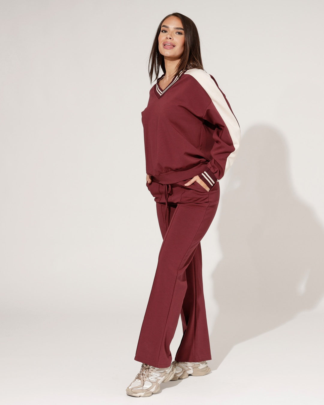 Broek Noemi Bordeaux
