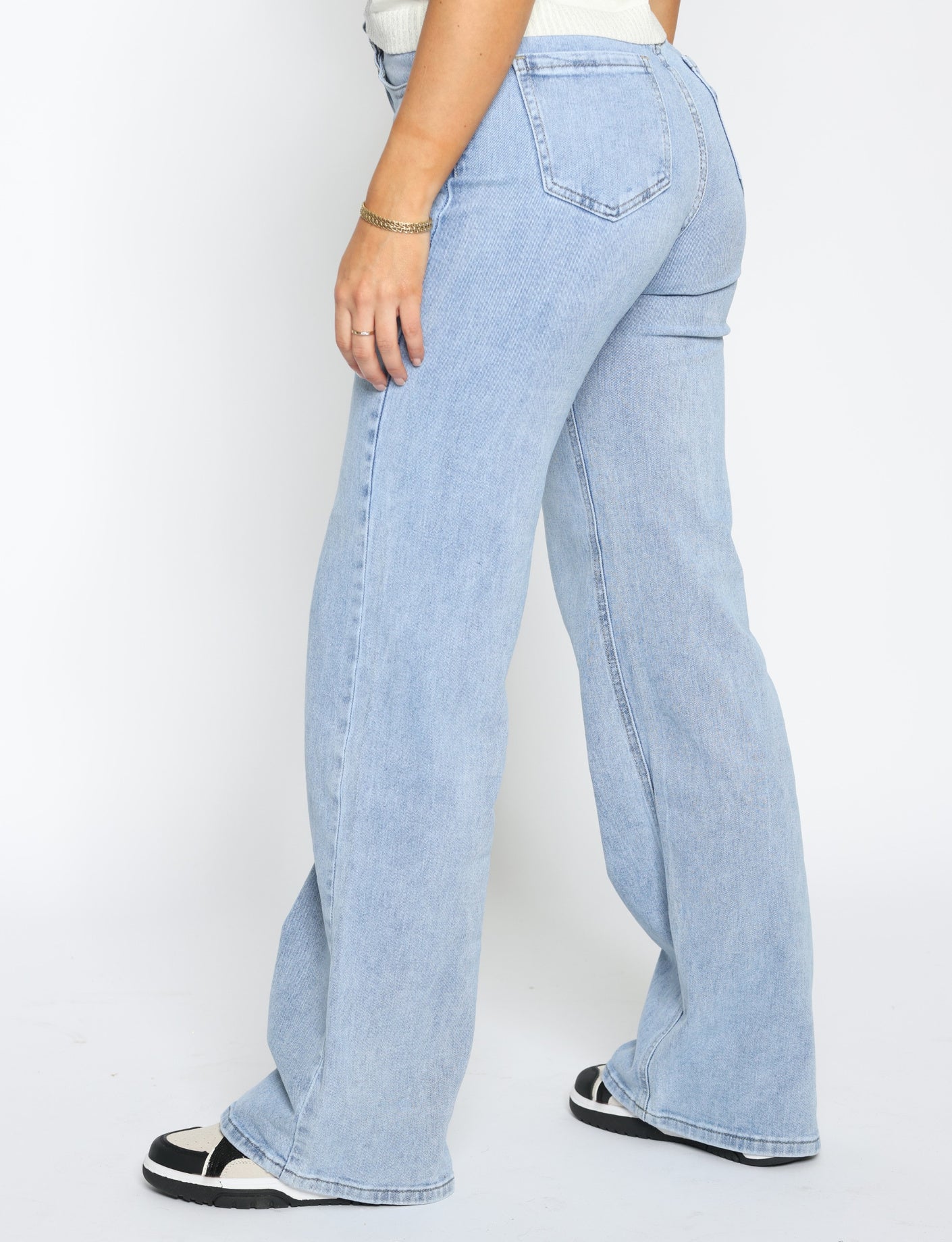 Hello Miss | Wide leg jeans HM6640 Blauw