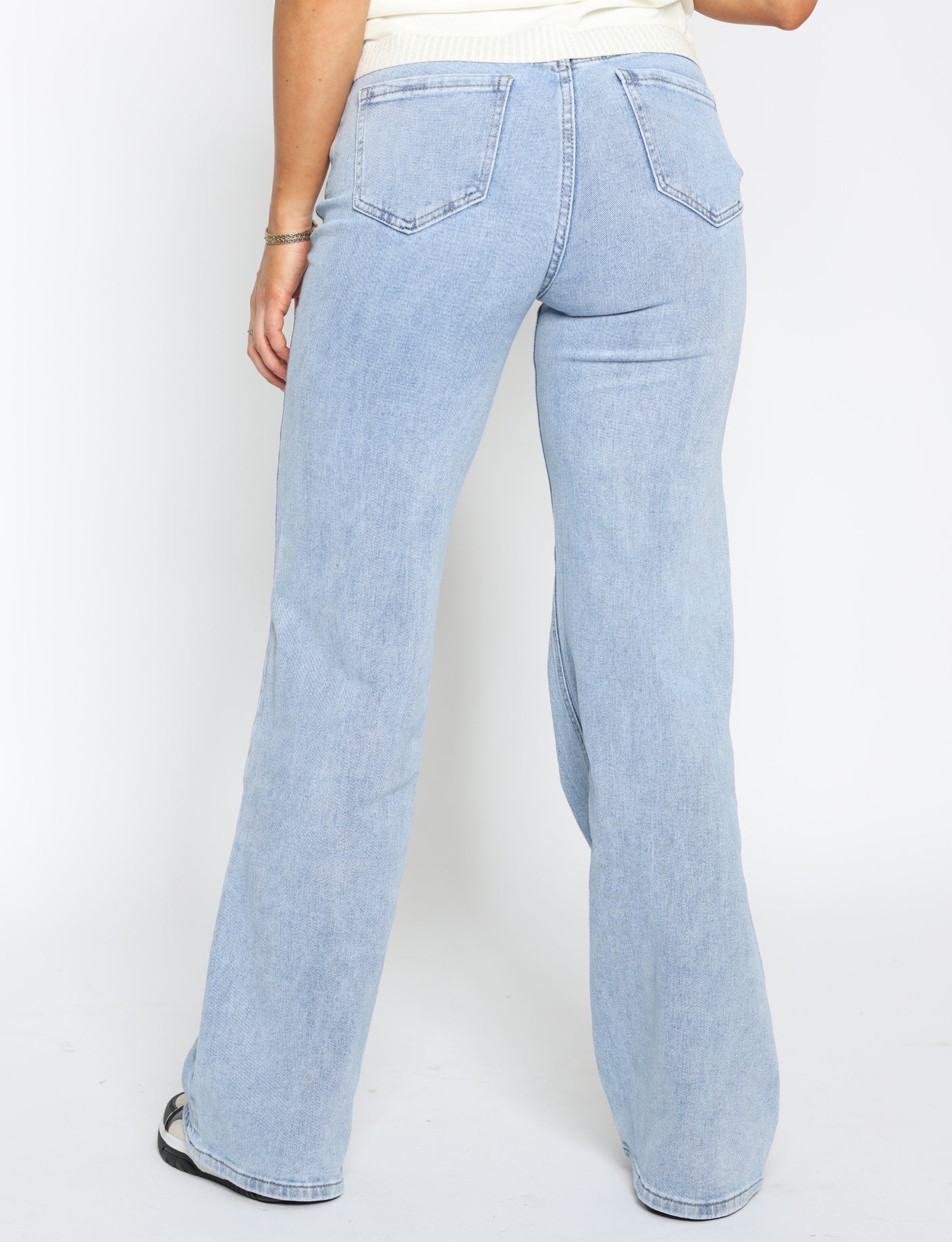 Hello Miss | Wide leg jeans HM6640 Blauw