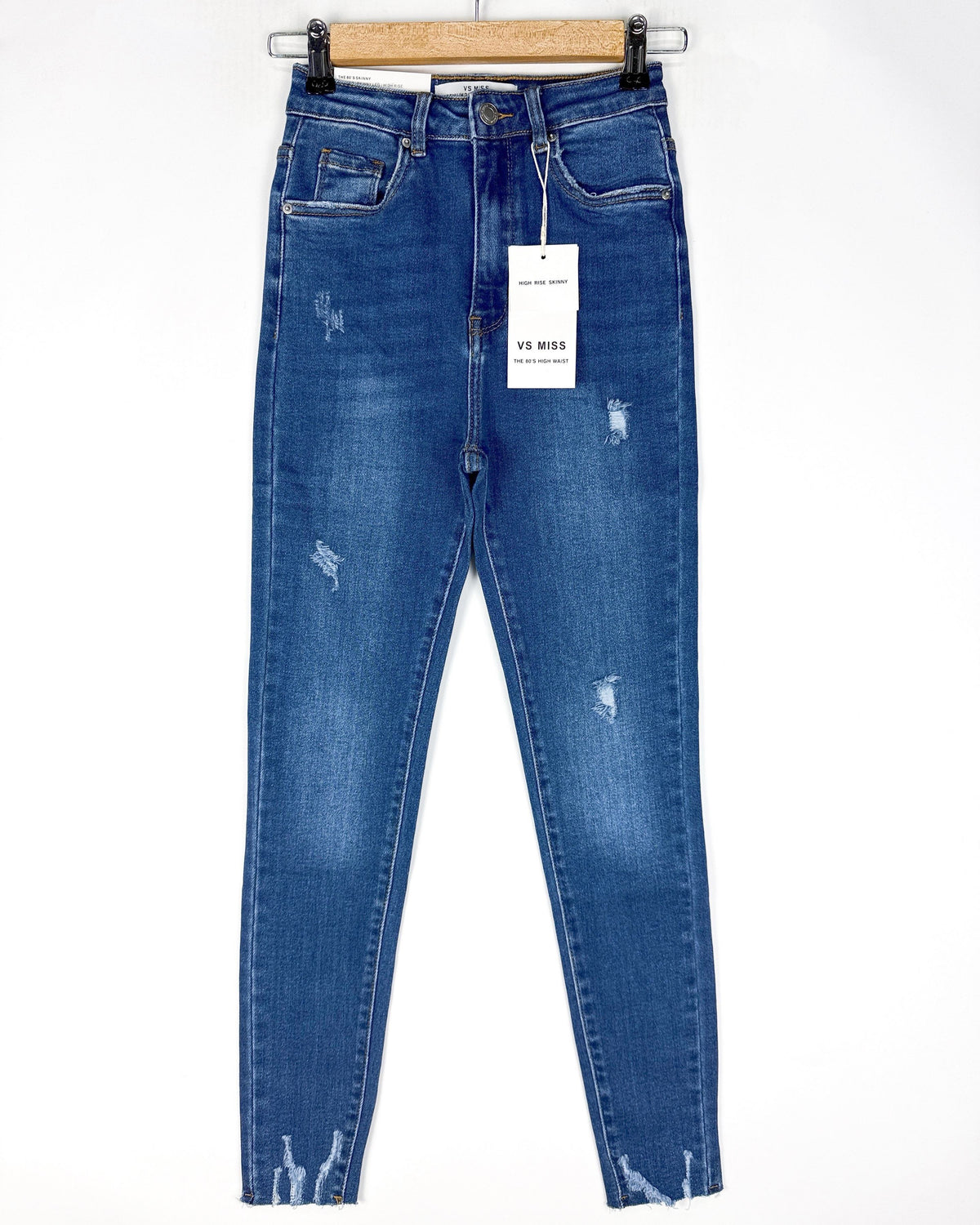 VS Miss Skinny jeans, Super high waist Lena in blauw, extra aanzicht 2