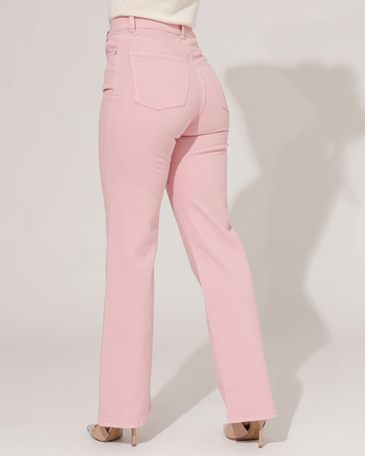 VS Miss Wide leg jeans Lynn-38 in roze, extra aanzicht 3