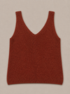 Glitter top met V-hals Zoe Roest