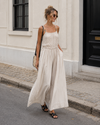 Jumpsuit met kralen Tisha Beige