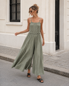 Jumpsuit met kralen Tisha Groen