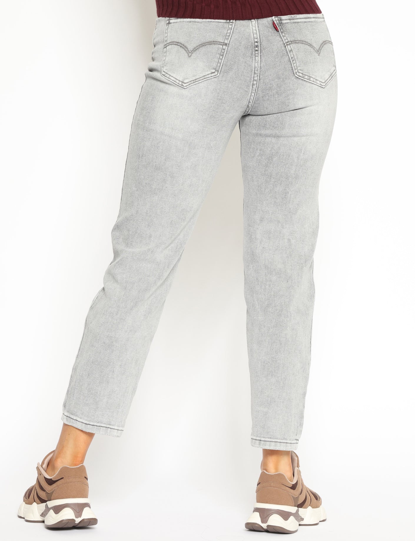 Denim style | Mom jeans Mara Grijs