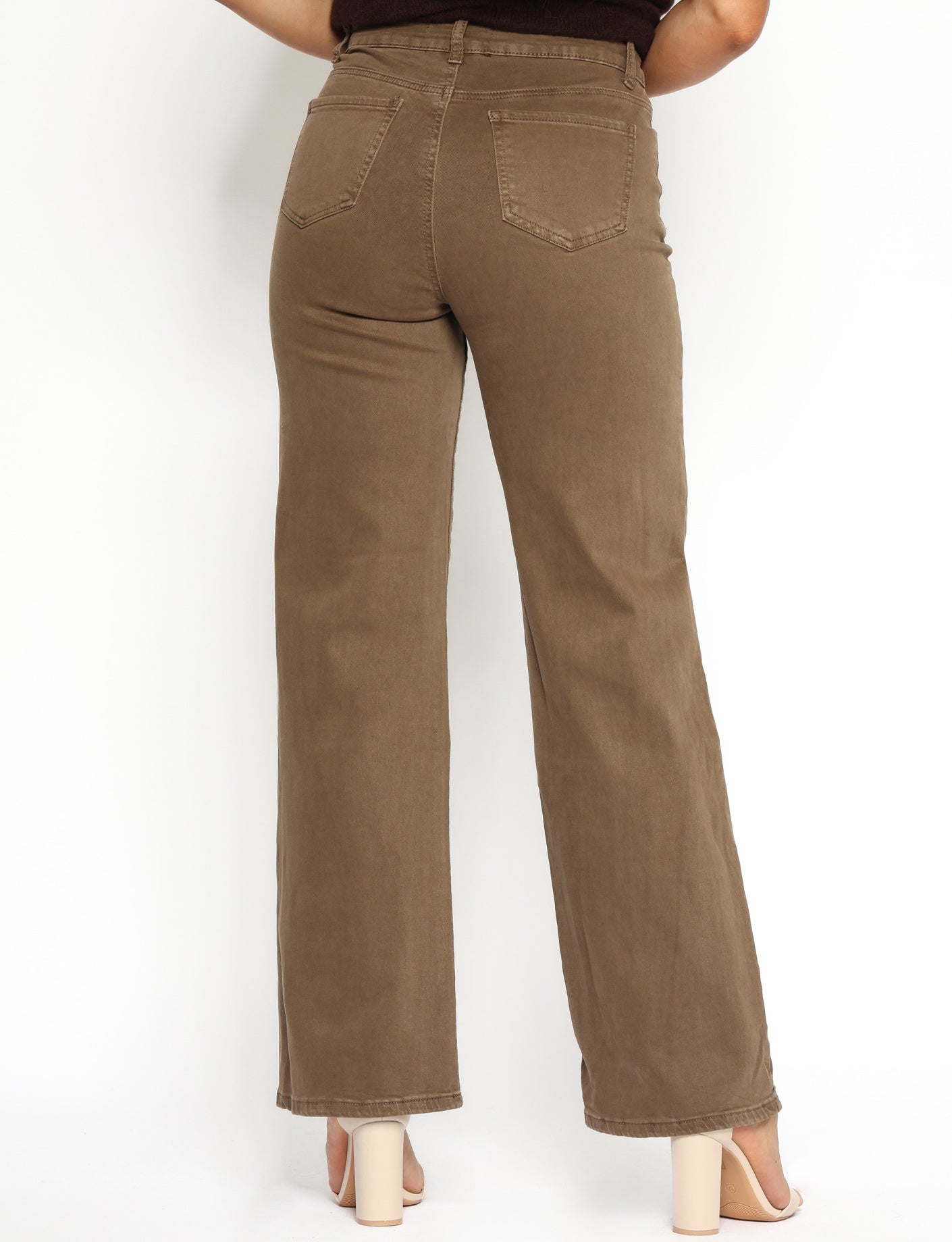 Goodies | Wide leg jeans Es-7 Bruin