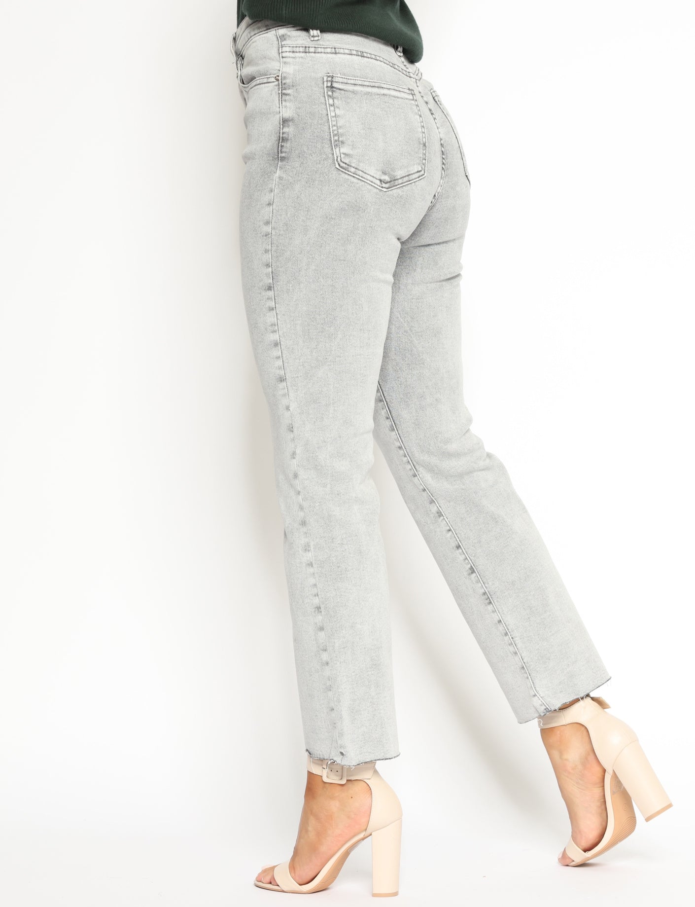Folyrose | Flared jeans Noor Grijs